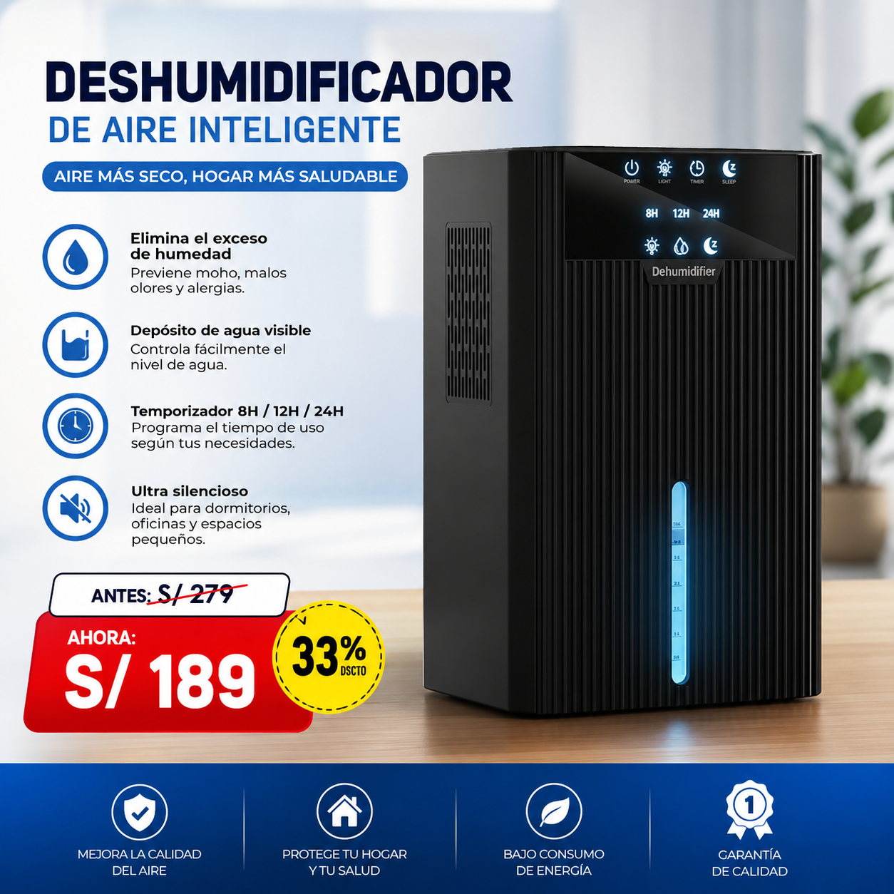 Deshumidificador deshumedecedor
